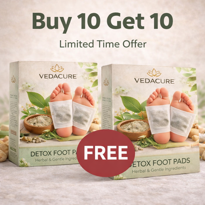 Vedacure 100% Herbal & Gentle Ingredient Detox Foot Pads (BUY 10 GET 20 FREE )
